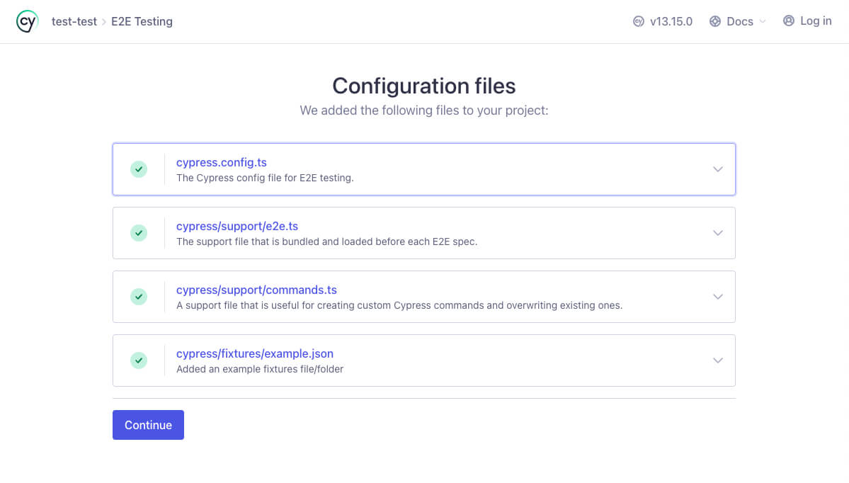 Configuration files